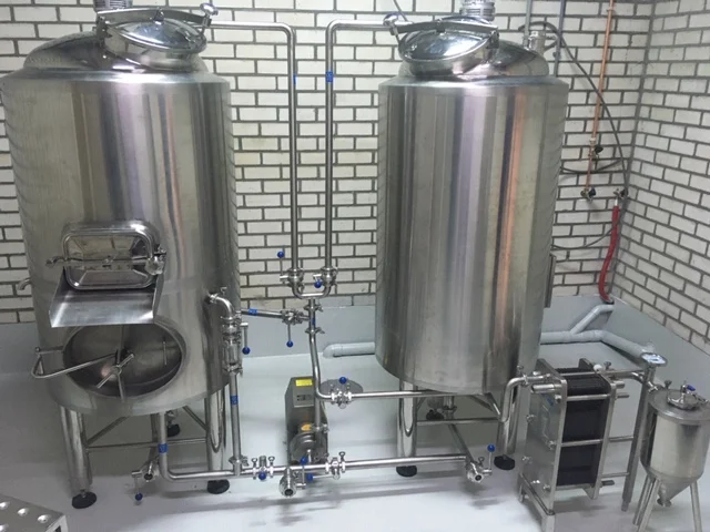 200L-300L Stainless Steel Brewery Equipment Double Vessel Beer Brewhouse for Bar Use for Sale