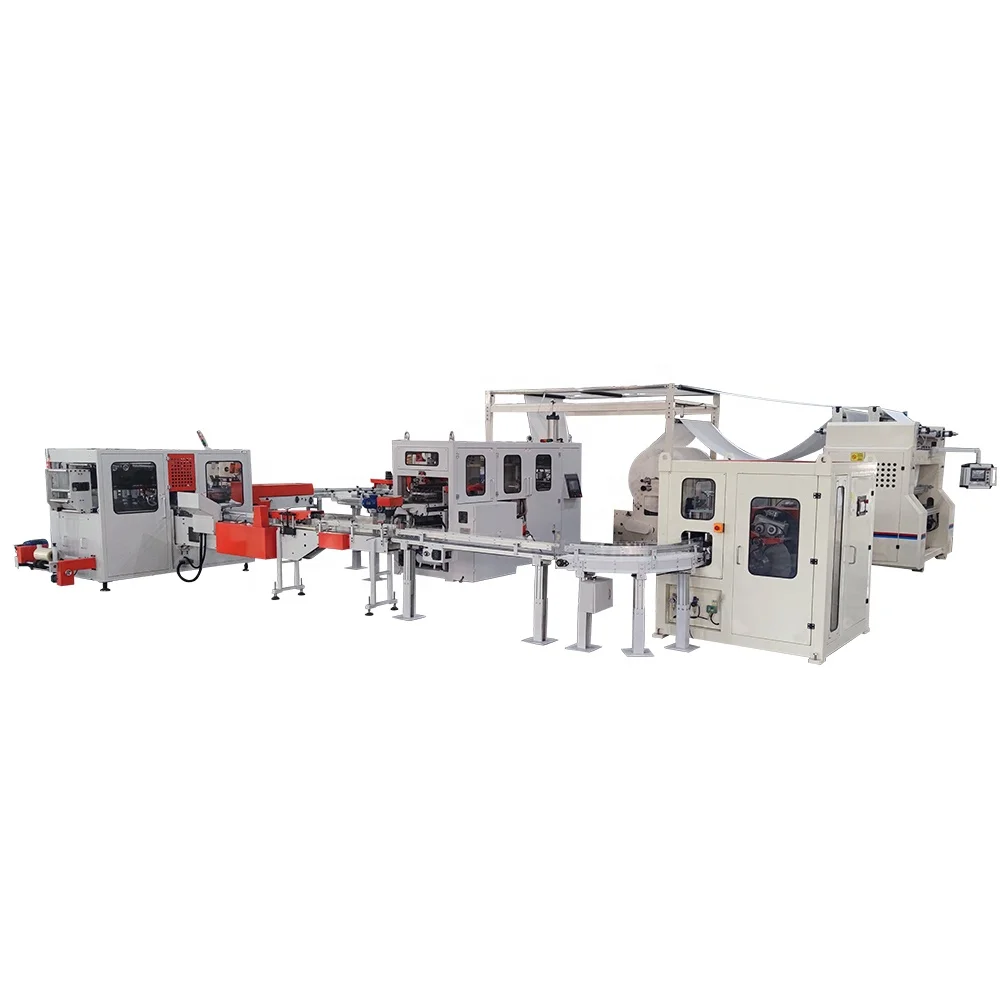 High speed automatic transferring facial tissue paper making machine production line