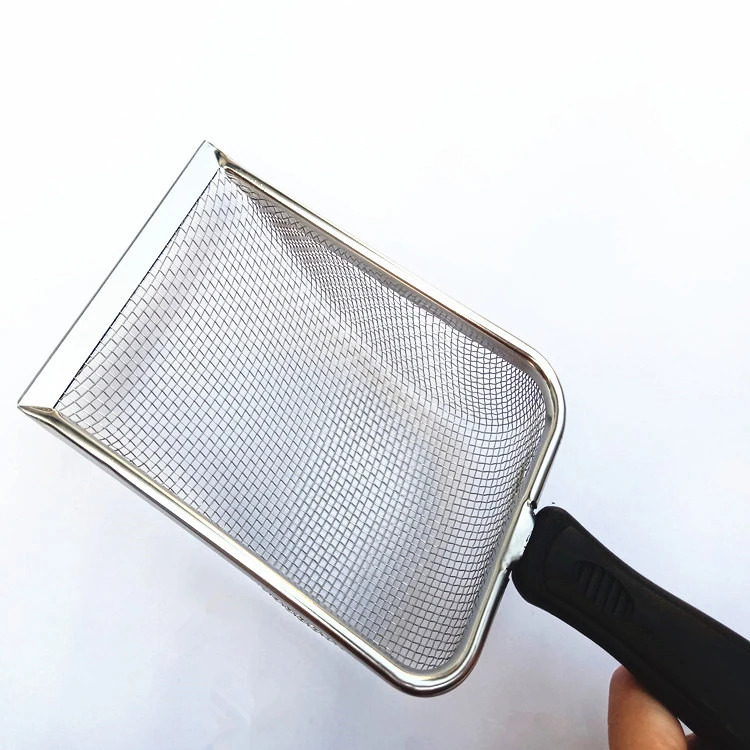 Hot Sale Stainless Steel Mesh Small Hole Cat Litter Shovel Shit Shovel Cleaning Mat Material Shovel