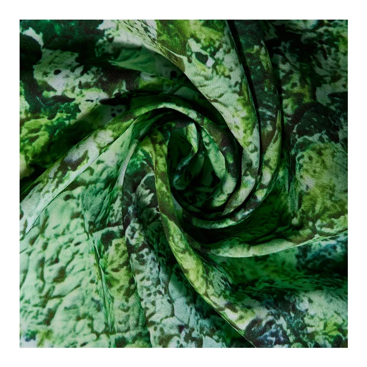 Hot Sale New Arrival 100%polyester Crepe De Chine Fabric New Pattern Digital Printed Poly Cdc Fabric