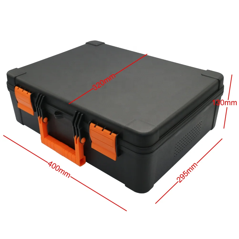 Safety and suitable Simple Empty Plastic Portable Carrying Tool Box with handle