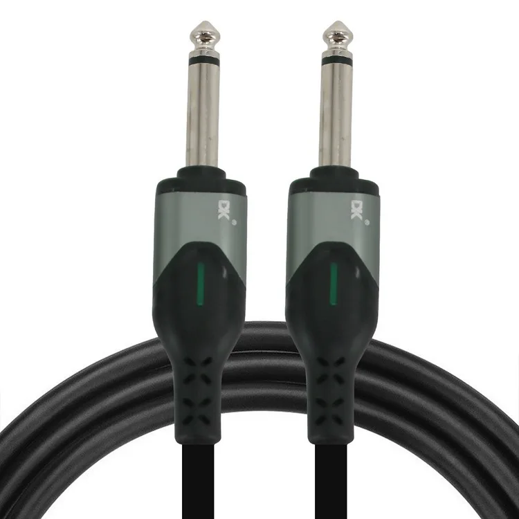 DK Guitar Connecting Cable 6.0 Meters 20ft Instrument Cable Noise Reduction Audio Cable 6.35mm Male Jack Audio Cord