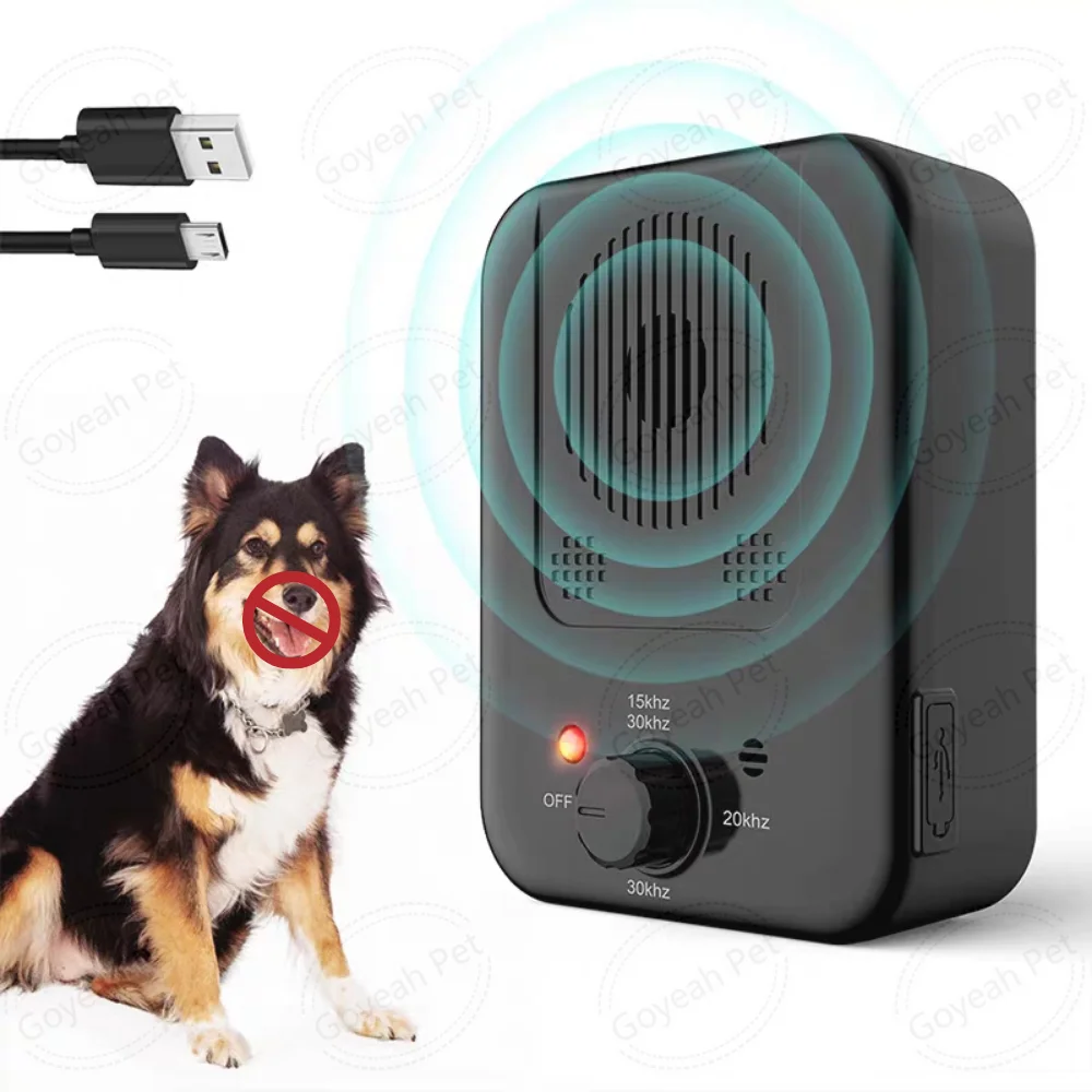 Rechargeable Ultrasonic Anti Dog Barking Device Auto Dog Barking Control Devices with 3 Modes