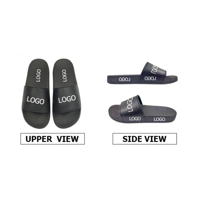 Designable Slides Sandals Custom Mens Slides 1 Pair Moq Injection Sandalia Spring Hombre Atacado Indoor Slippers