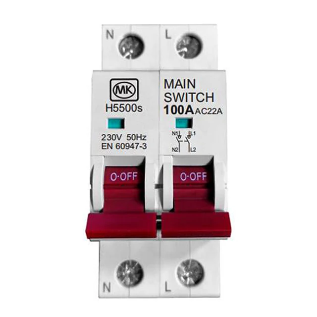 MK SENTRY High Quality disconnector switch 63A 80A 100A DP 10KA 1 2 3 4pole 230V 50HZ din rail CE UKCA certification