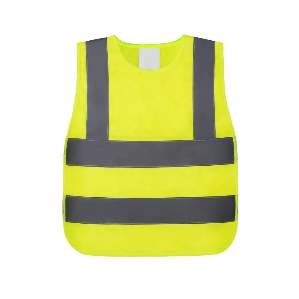 Safety tape  EN1150 hi-vis children funny traffic outdoor security kids reflective vest safety waistcoat
