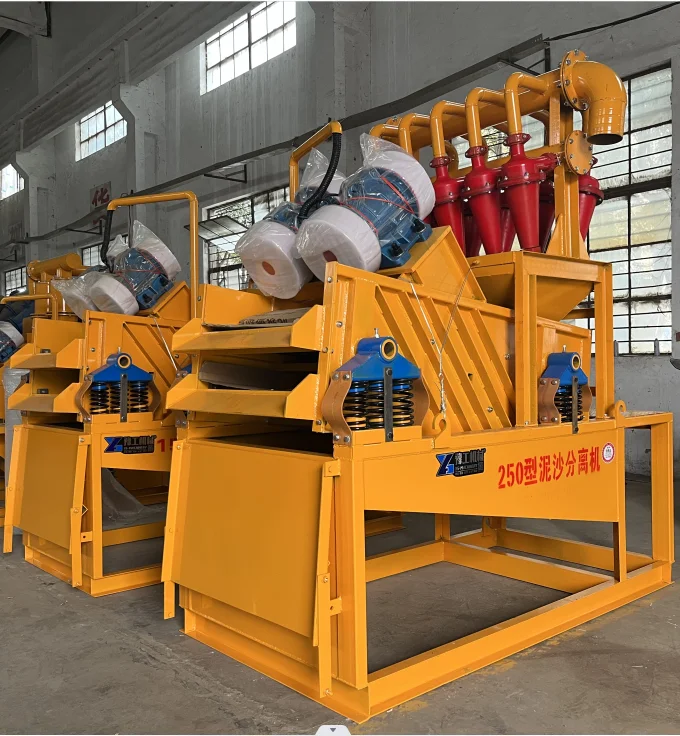 desander machine cyclone desander slurry mud separation drilling fluid desander