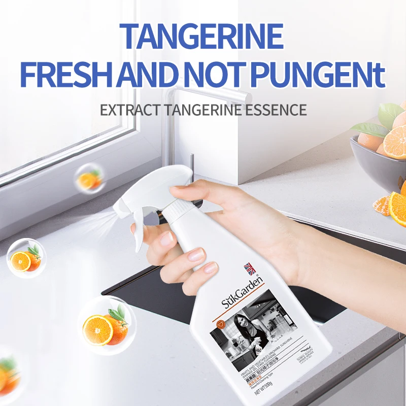Sukgarden 500g Sunshine Orange Factory Supply Tablet Stain Oil Spray Remover Kitchen Cleaner Oil Stain Cleaner