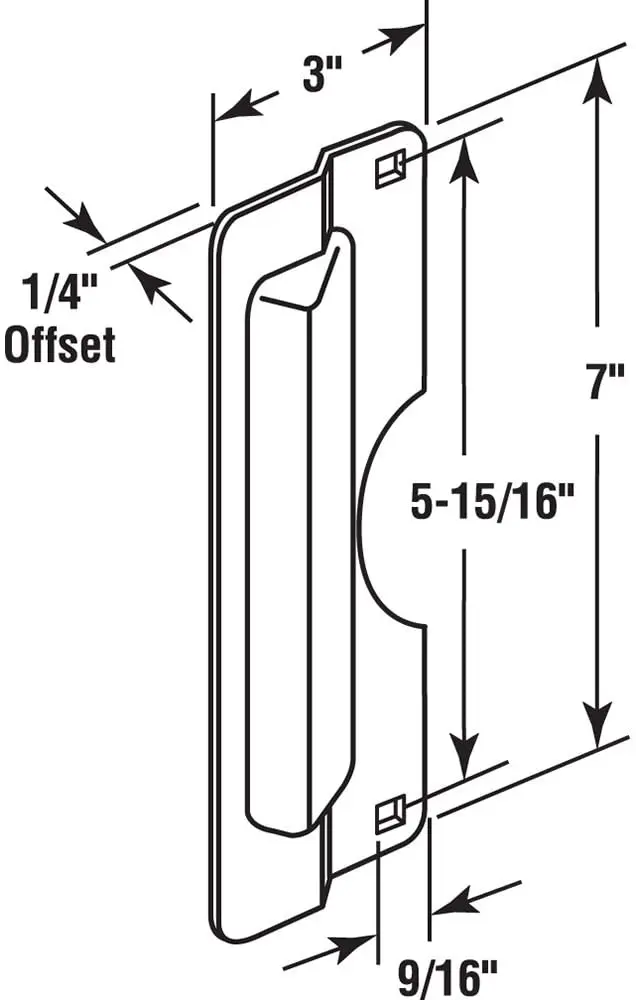 Latch Guard Plate Cover Protect Against Forced Entry