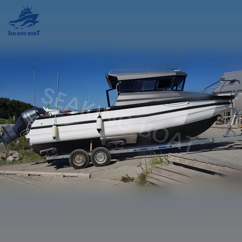 New design 25ft 7.5m aluminum aluminium fishing working pilot boat