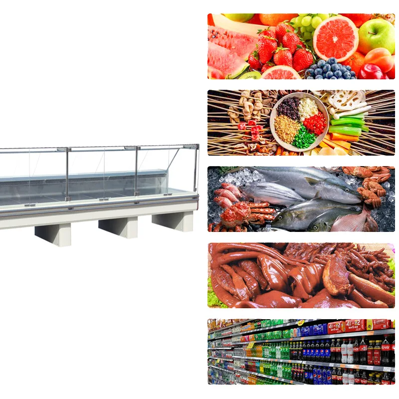 Commercial refrigeration equipment meat display showcase deli fridge supermarket meat refrigerator meat display chiller
