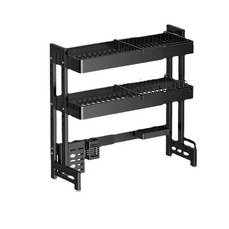 2 Tier Over The Sink Dish Drying Rack Kitchen Large The Sink Suitable for Single&Double Sinks Dish Rack for Kitchen Drying Rack