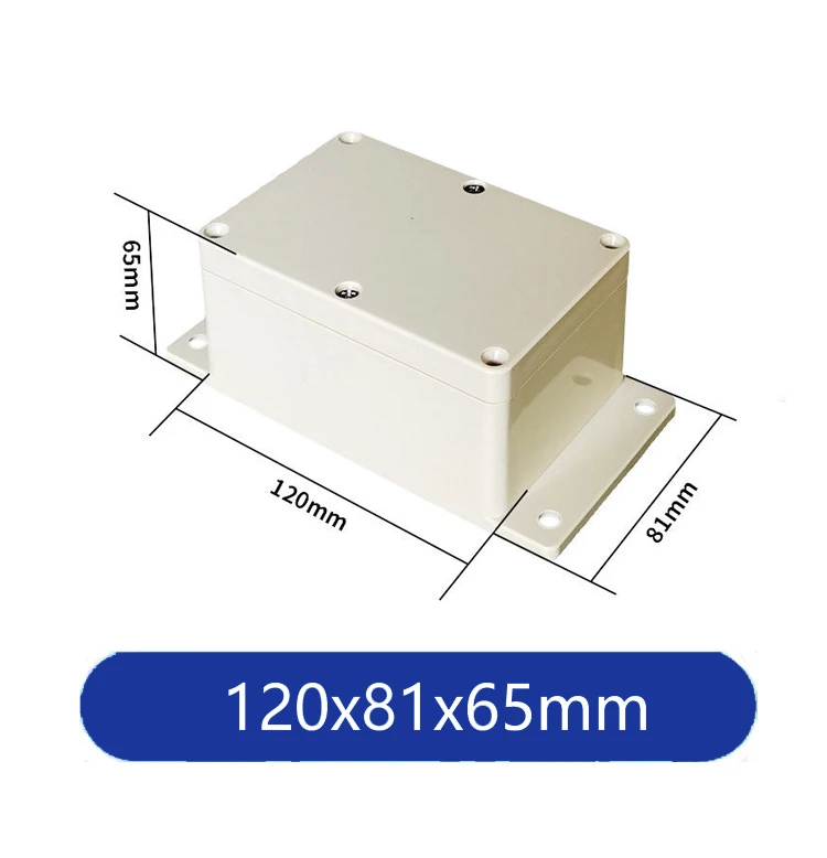 120x81x65mm KT Series ABS IP65 Screw type Junction Box Waterproof Junction Box with ear