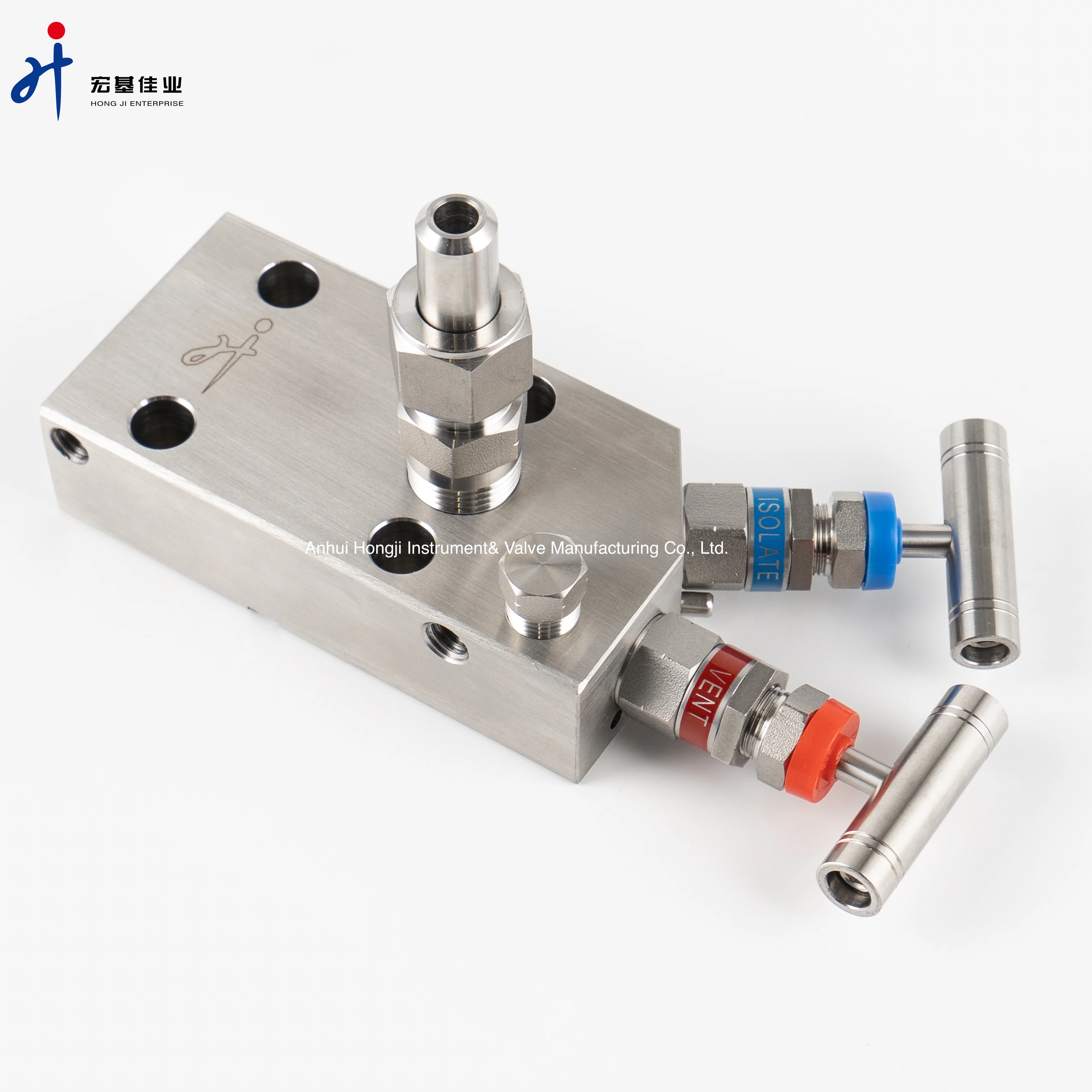 Needle Valve Manifold Manufacture Stainless Steel Coplanar Two-Valve Manifold 6000psi