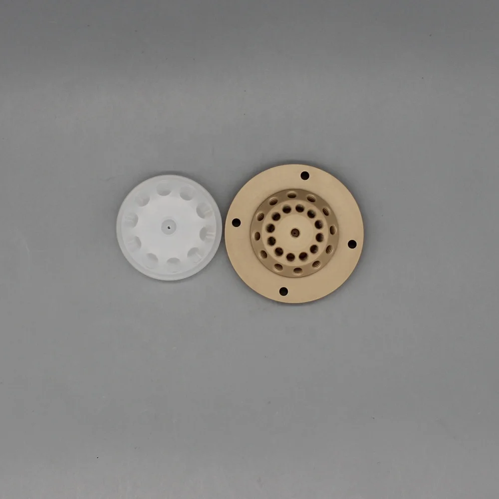 injection analysis corresive chemicals resistance 6 8 10 12 channels PCTFE PEEK  rotary valve head