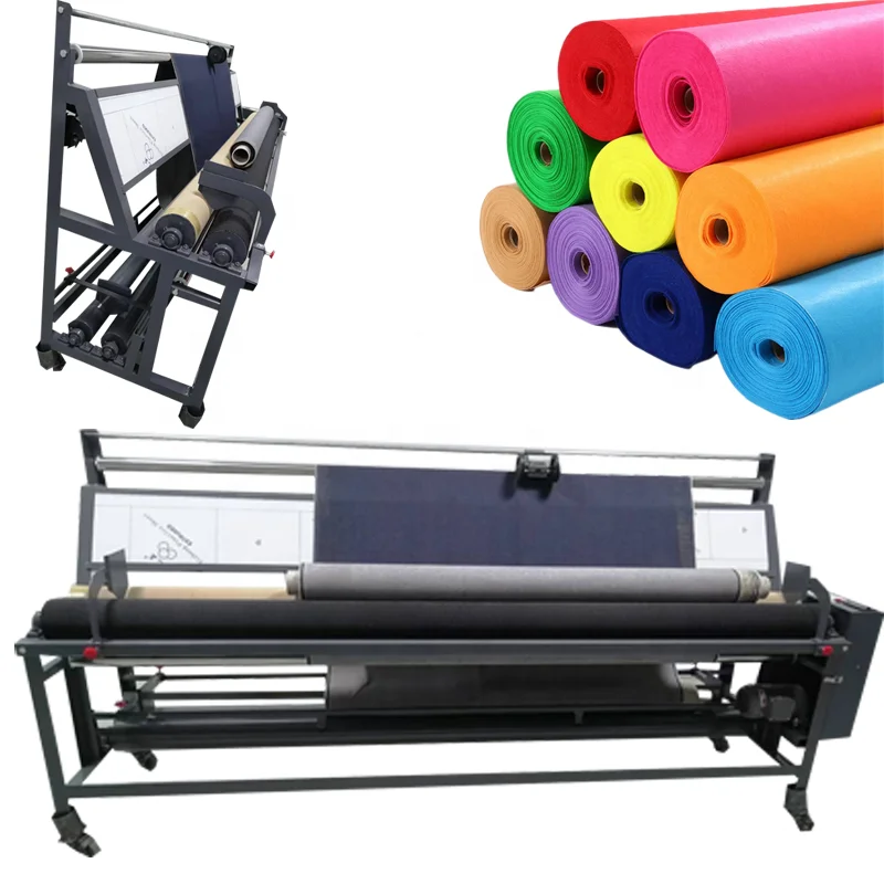 Fabric roll to sheet cutting rolling machine
