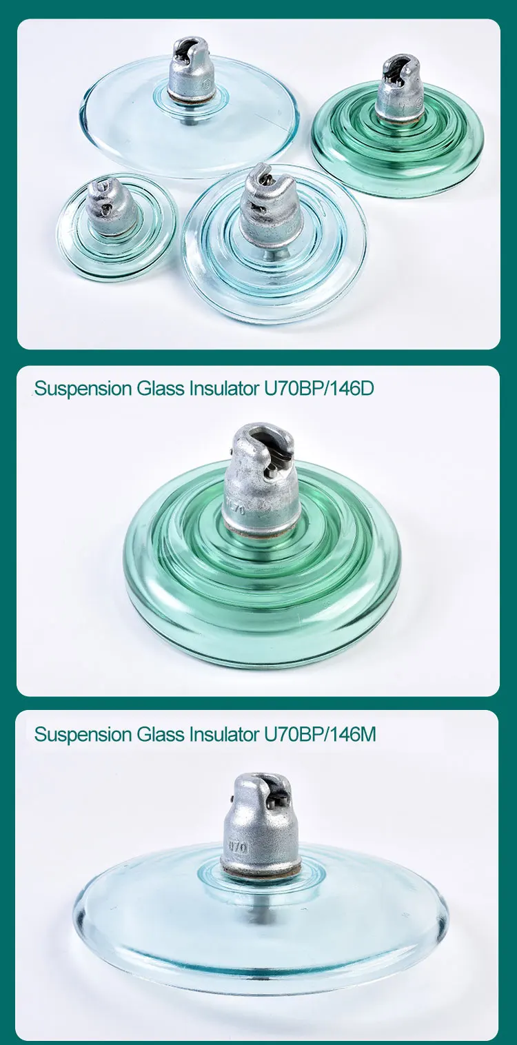 High Quality Glass Insulators for High Voltage Applications Factory Manufacturing