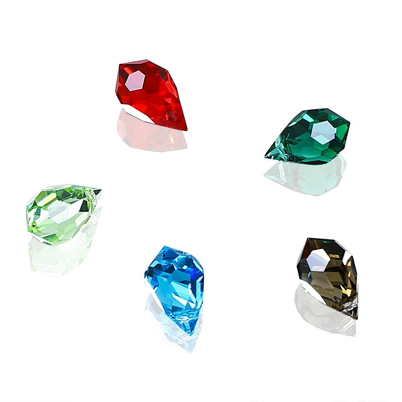 K9 crystal fancy Stone Drop Shape Transparent rhinestones Machine Cut wholesale rhinestone crystal beads for Jewelry accessories