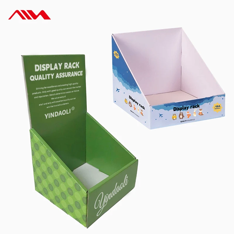 Custom Cardboard Tabletop Countertop Cosmetic Makeup Lash Product Display Boxes Paper Lipstick Skin Care Eyelash Display Box