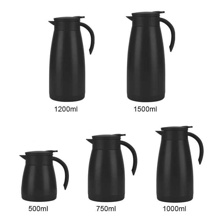 500ML Double wall Stainless Steel Vacuum Insulated Coffee Pots Stocked Thermal Coffee Carafe kettles