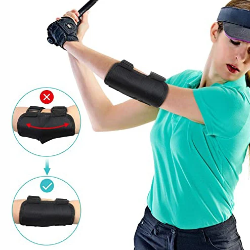 Custom Elbow Straight Golf Swing Training Trainer Aids Practice Posture Correction Arm Golf Swing Trainer Training Aid Portable