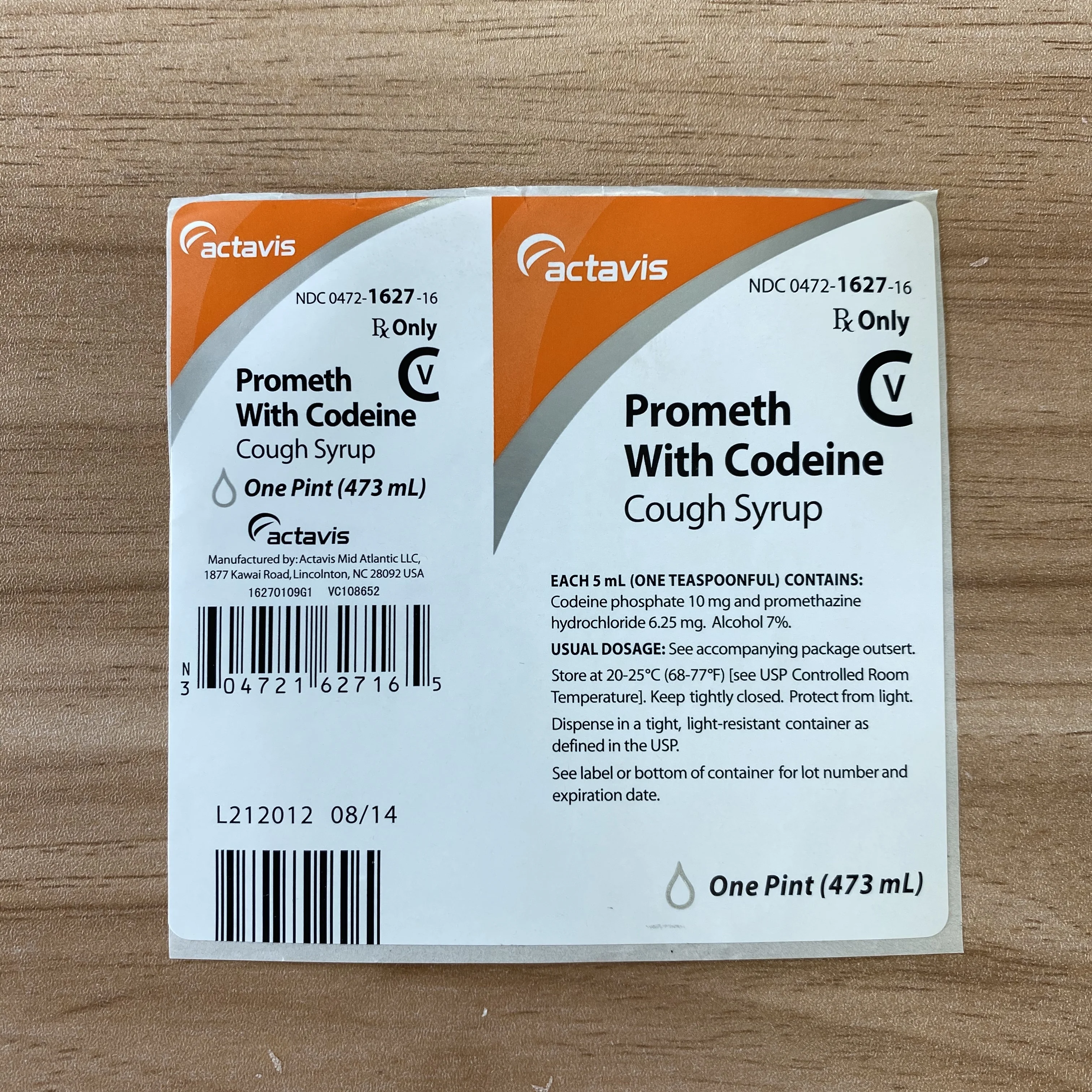 Wockhardt Labels Cough Syrup hi tech Multi-layer Folding Adhesive Sticker