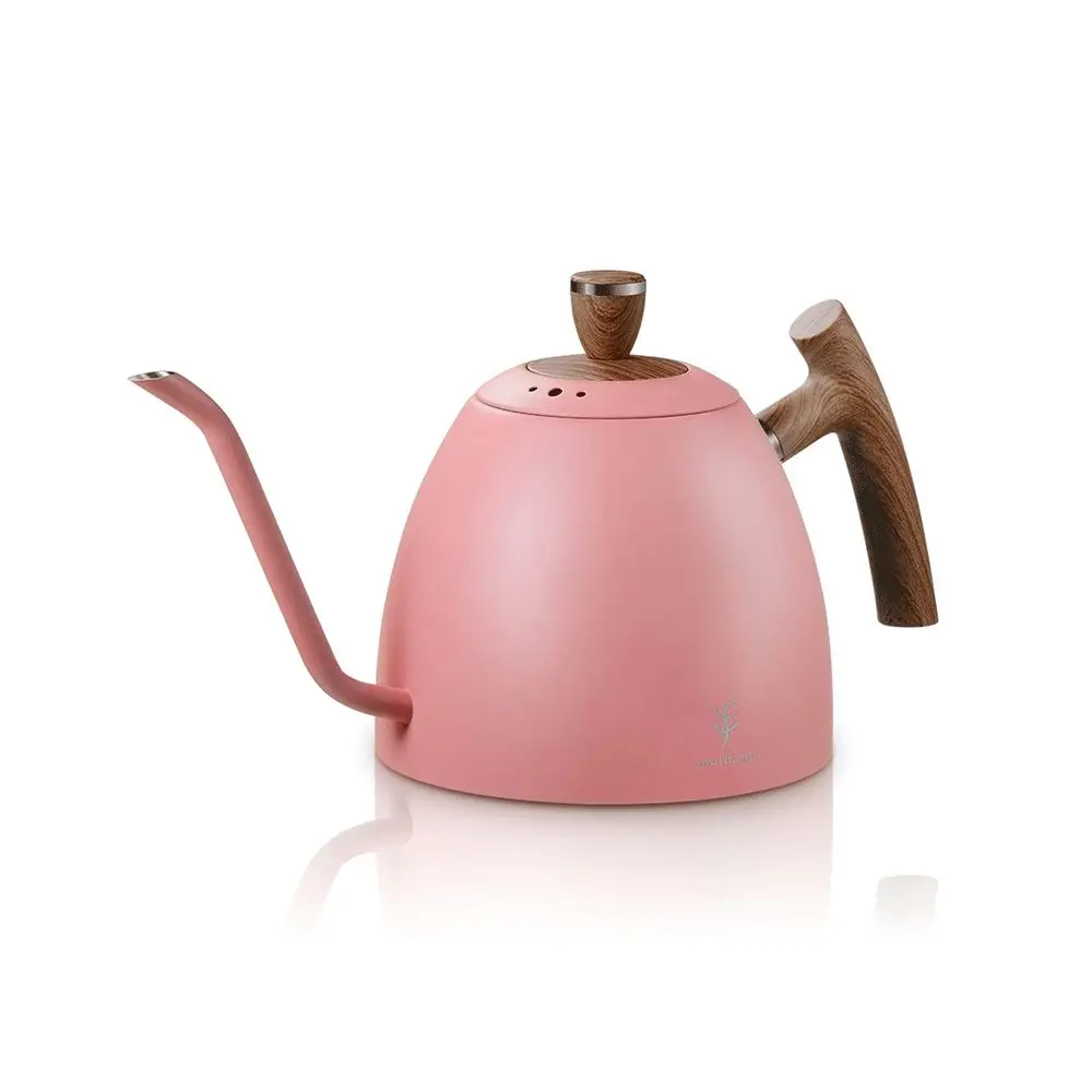 Hot Sales Specialized Portable Pink 1500Ml Gooseneck Spout Pour Over Coffee Kettle For Gift