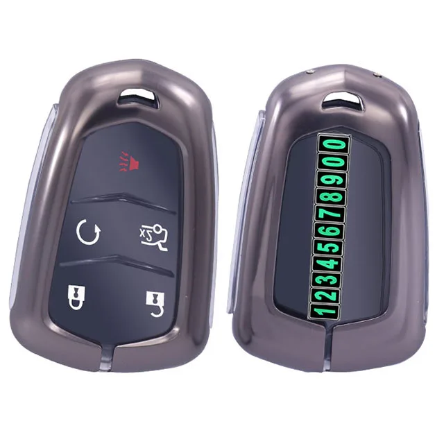 metal car  key case shell for cadillac car china zinc alloy smart car key case cover