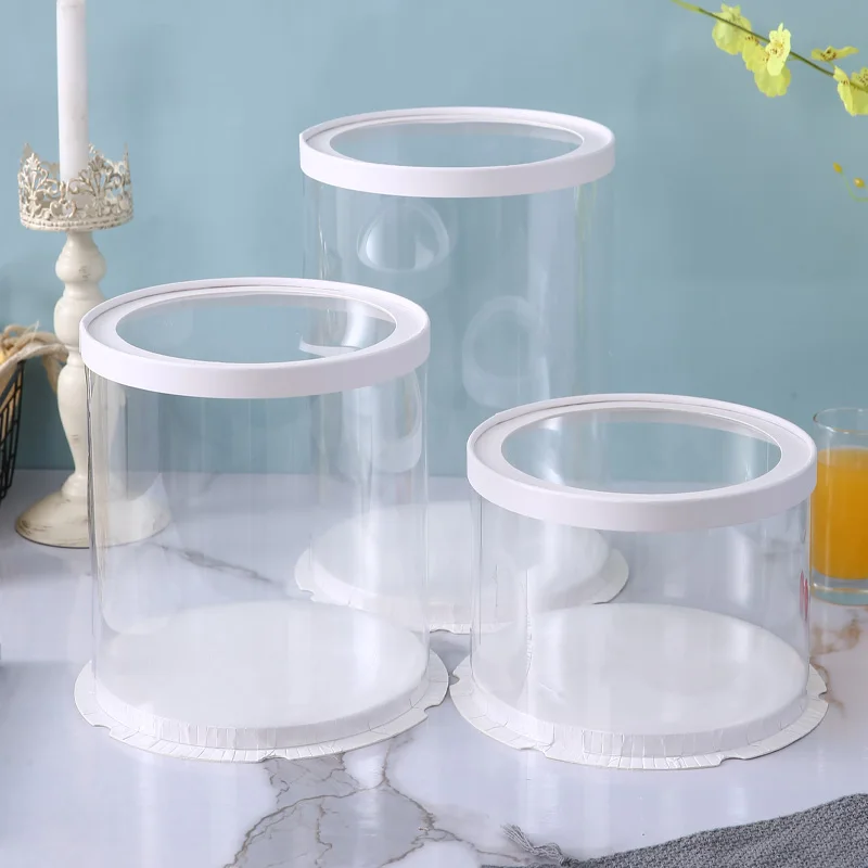 30 cm Round Clear Lid Transparent Cake Box caixa de bolo Wedding Cake Package Shipping Box