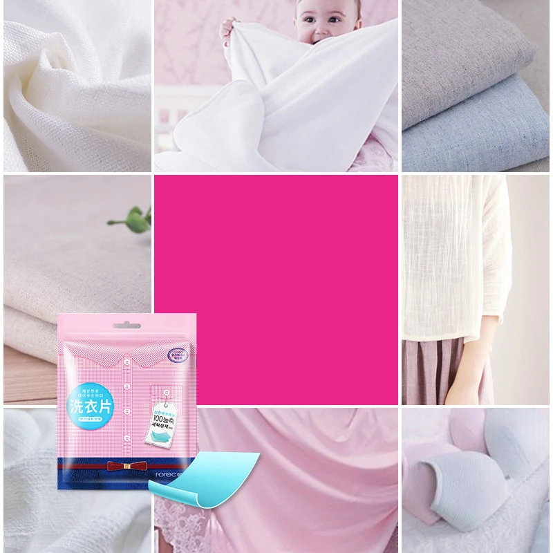 Clean and aromatic laundry tablets, instant low-foaming detergent, easy to clean, aromatic and pleasant laundry detergent, daily