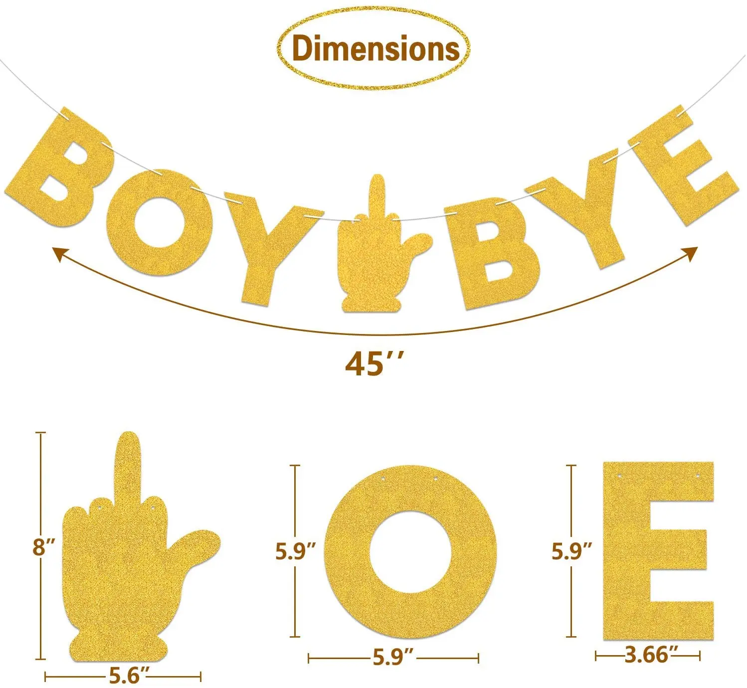 Gold Gliter Paper Divorced AF Banner Finally Divorced Boy Bye Banner Happy Divorce Party Sign Decorations