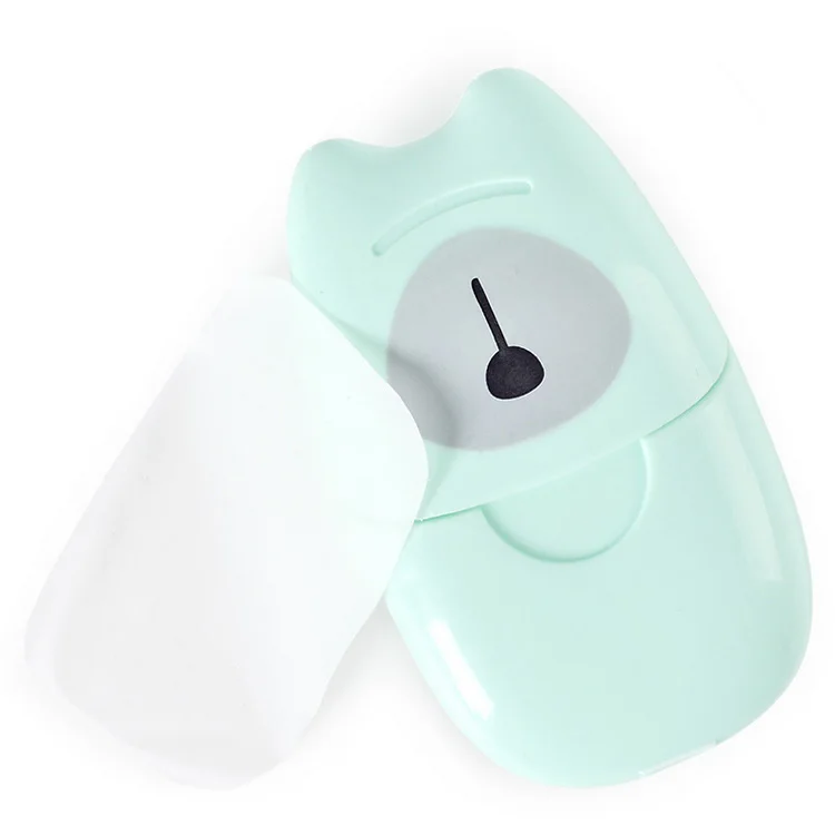 
Private Label Clean hand Disposable Cute Travel Portable Soap Tablets Mini Paper Soap Sheets 