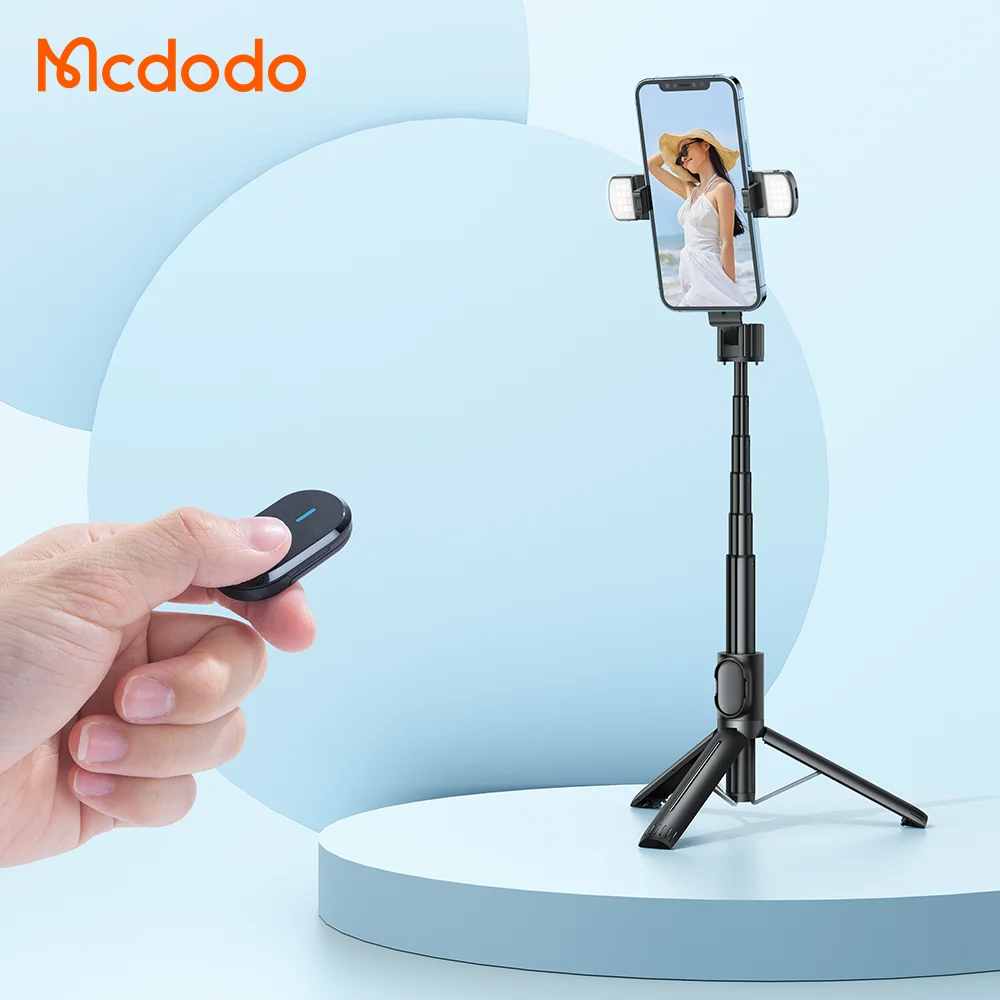 Multifunctional Mini Extendable Foldable Remote Control All 3 in 1 Compact Max Sefie Ring Lights Wireless Selfie Stick Tripod
