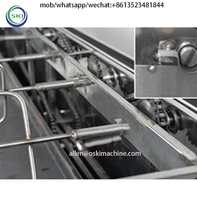 Gas Grilled Chicken Oven Commercial Automatic Rotary BBQ Cart Orleans Grilled Wings