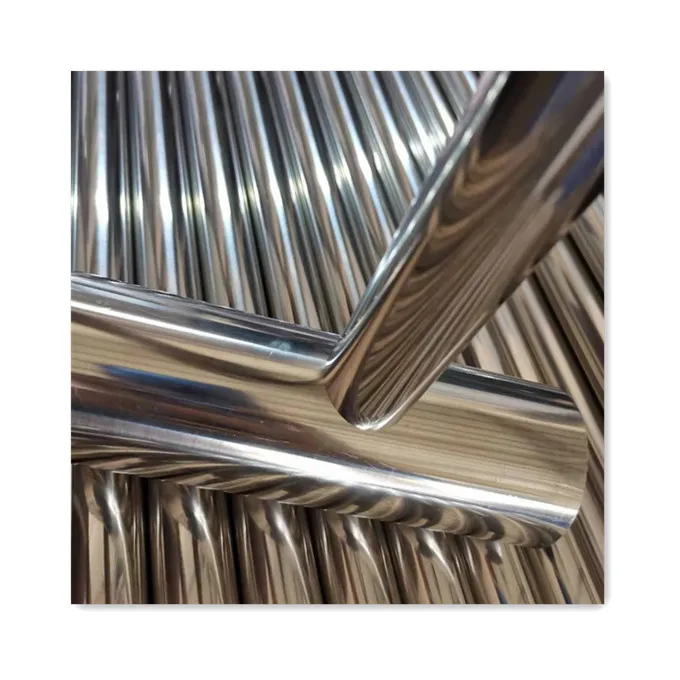 Round sus 201 stainless steel welded pipe polished