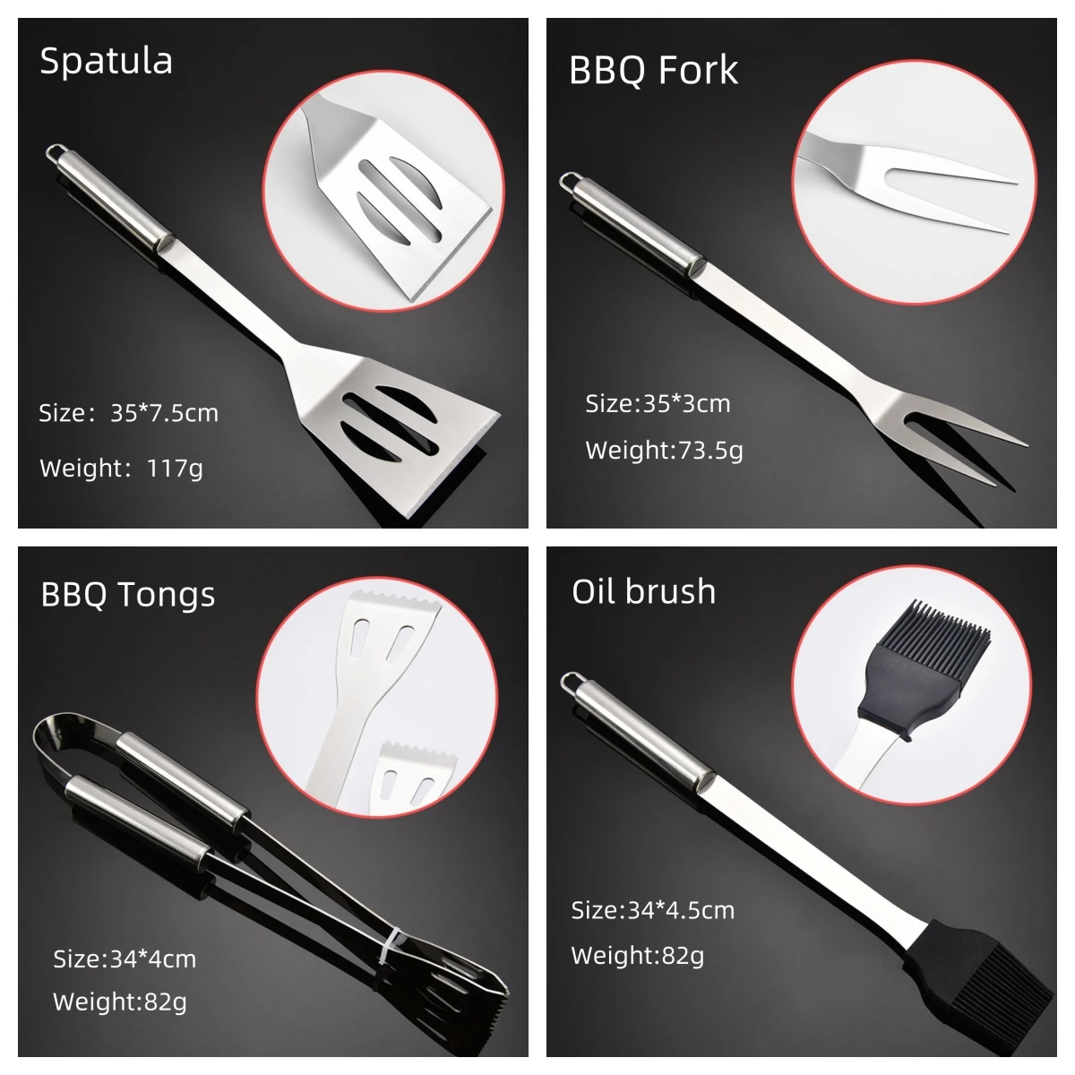 21 Pieces  BBQ Grill Set Barbecue assistant handbag  Outdoor Set