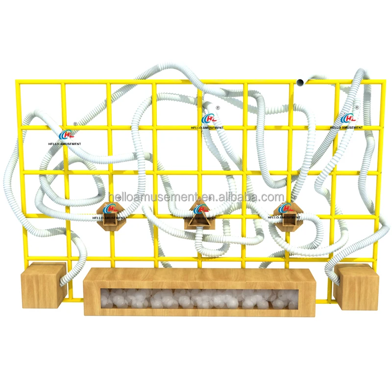 Children Science Museum Air Maze Scarf Wall Playground Interactive Scarf Shooter Games for Indoor