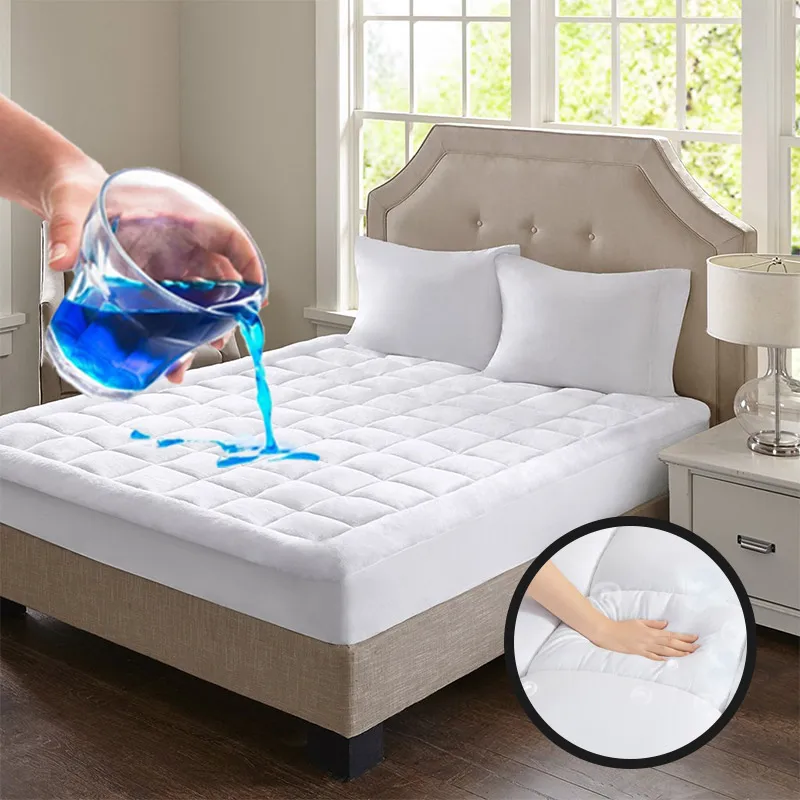 Single Cubre Colchon king Size Microfiber Protector De Colchon Non-woven Quilted Waterproof Tpu Mattress Covers & Protectors