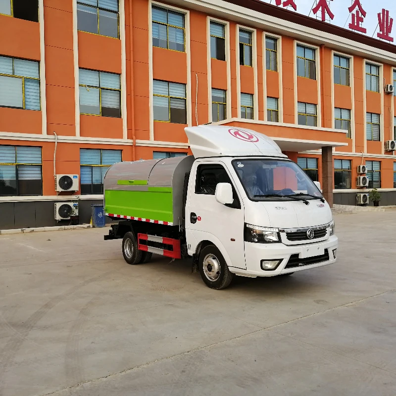 Container waste collect garbage rubbish compactor truck hot sale in China garbage truck
