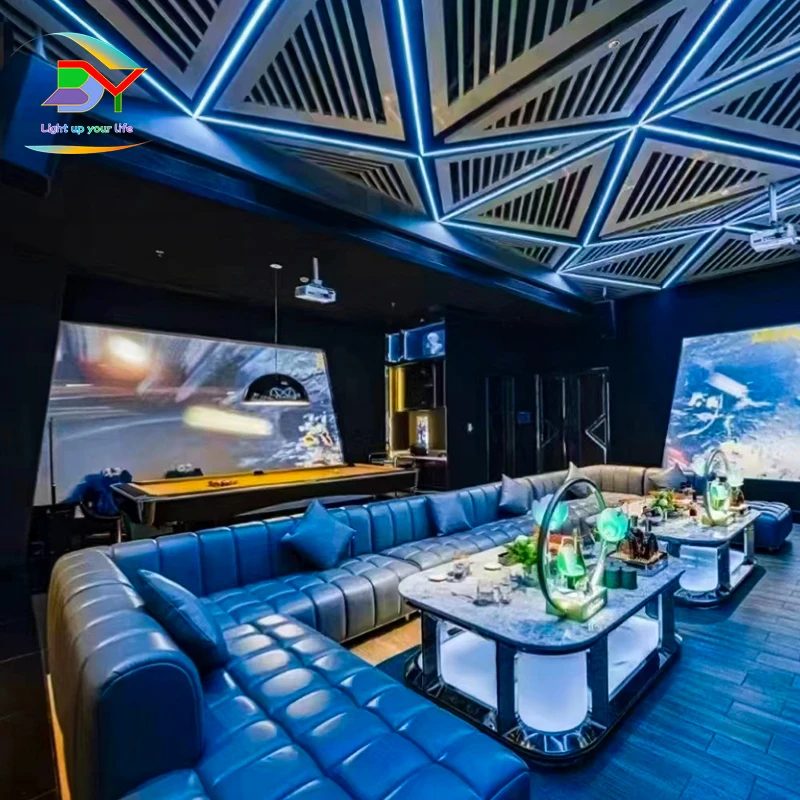 KTV отдельный клубный диван журнальный столик музыкальный обеденный бар ясный угловой U-L тип комбинация для караоке