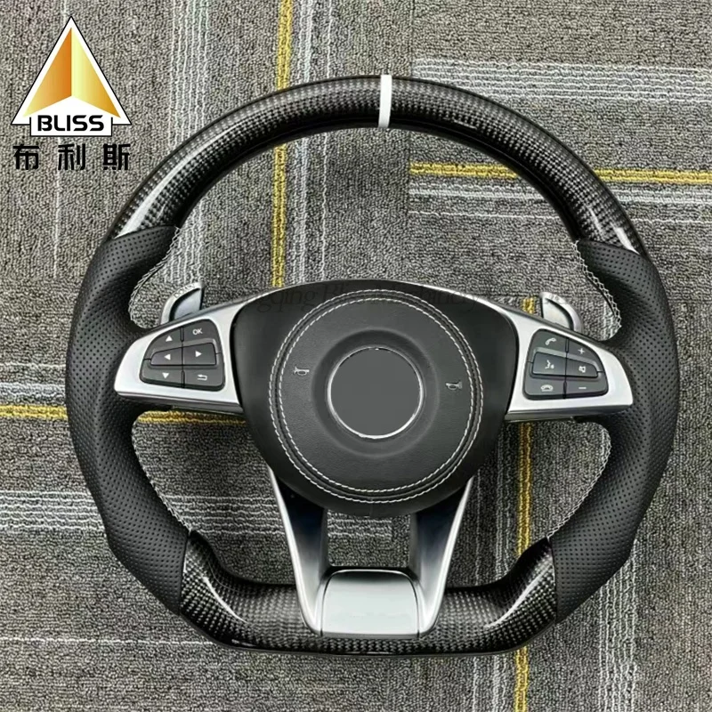 Carbon Fiber Steering Wheel Steering Wheel For Pc Video Game Steering Wheel Spinner For Mercedes Benz E300