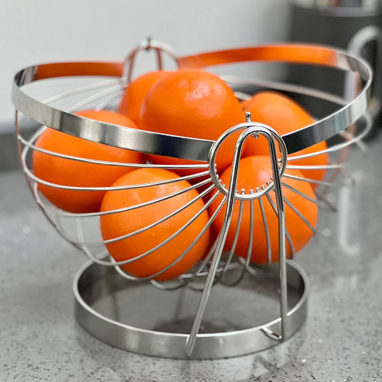 Stainless Steel Material Fruit Basket Factory Price Home Storage Product Fruit Basket