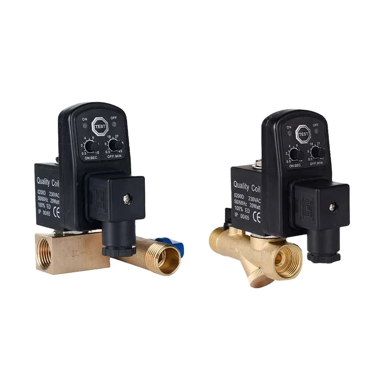 automatic air ceme solenoid cartridge valve with timer drain supplier  for steam boiler  food grade dispenser