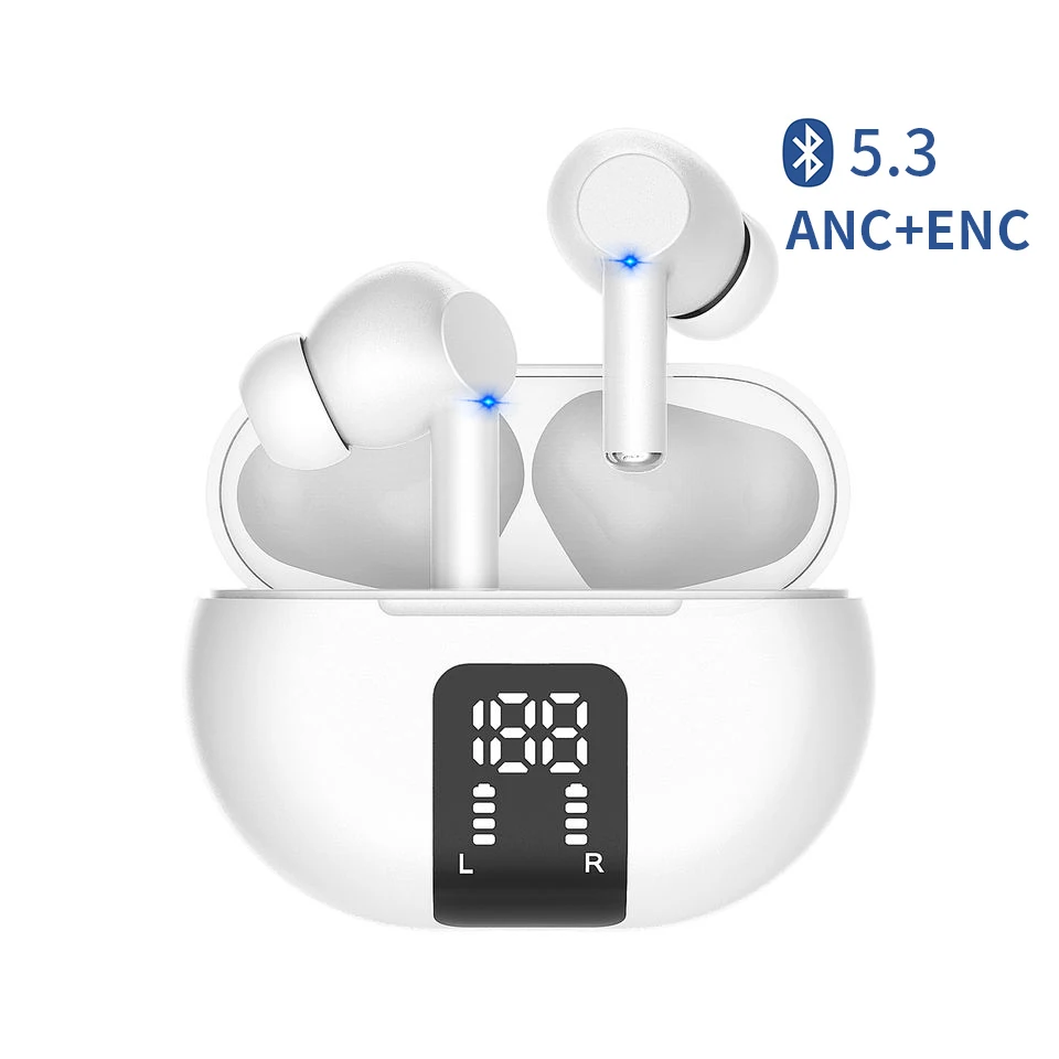 Fone Cancelamento De Ruido Intra Auricular 5.3 Earbuds Ear Buds Tws Wireless Bluetooth Noise Cancelling Earphones With Enc Anc