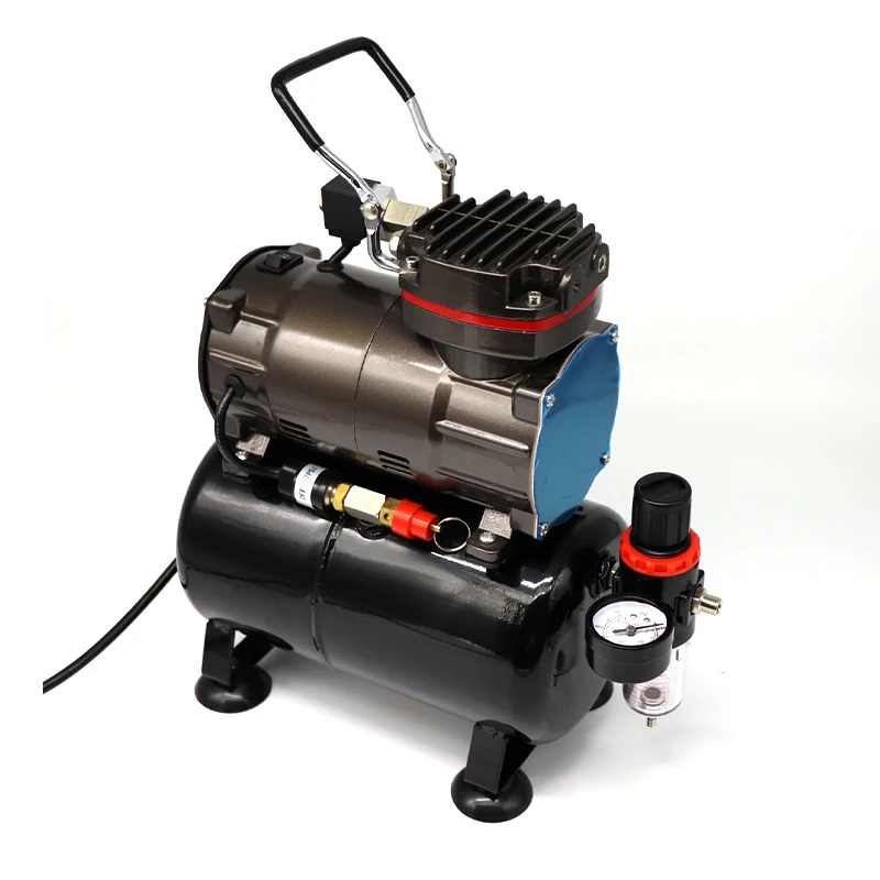 piston type and oil free  portable airbrush compressor TC-88T with tank