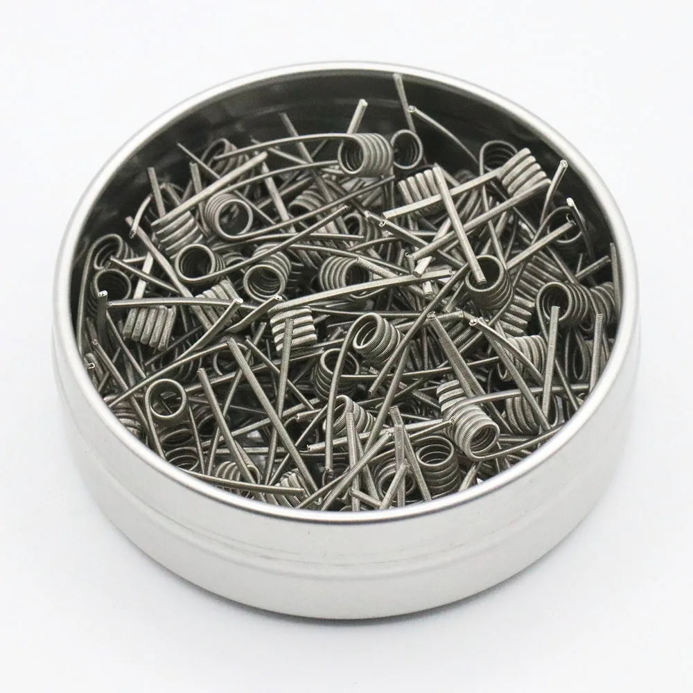 NK 100 шт. 0.3ohm нихром Ni80 Fused Clapton Coil 26 г (2 шт.)/36G