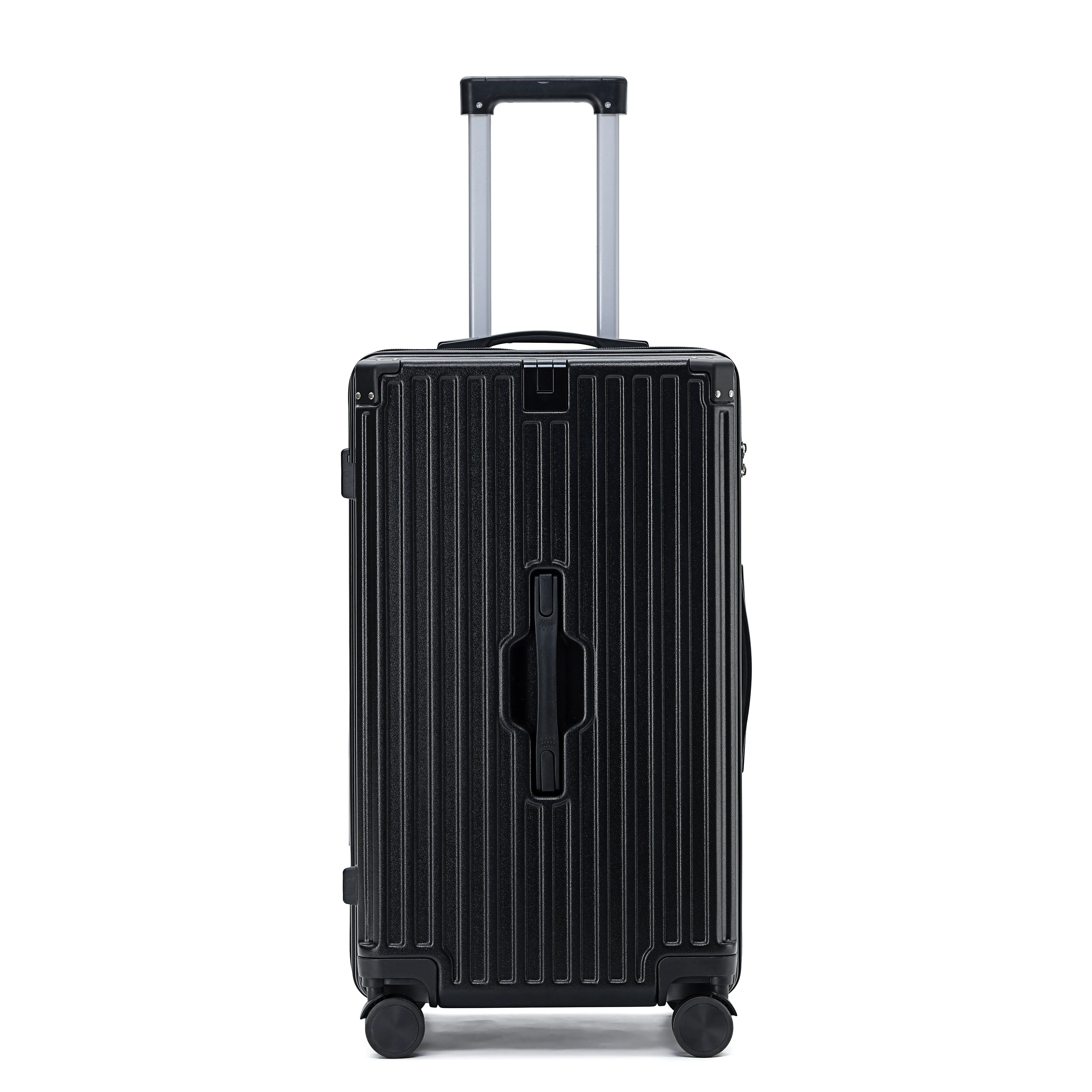 2024 New zipper&Aluminium Luggage Suitcase Set Metal Trolley Bags Carry-ons 20 Inch 26 Inch 30inch 4 Spinner Wheels