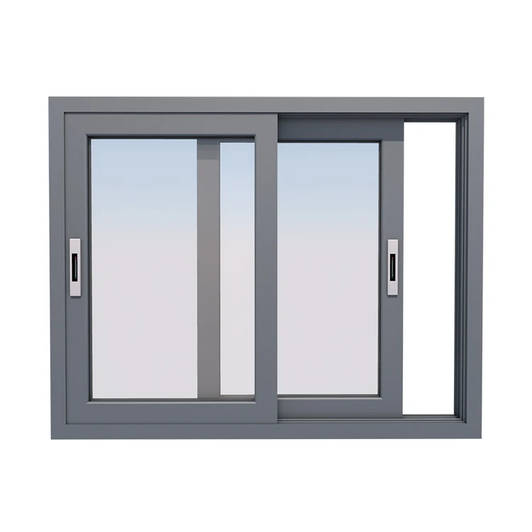 Thermal break aluminum frame glass built in screen double glazed  factory cheap price casement window