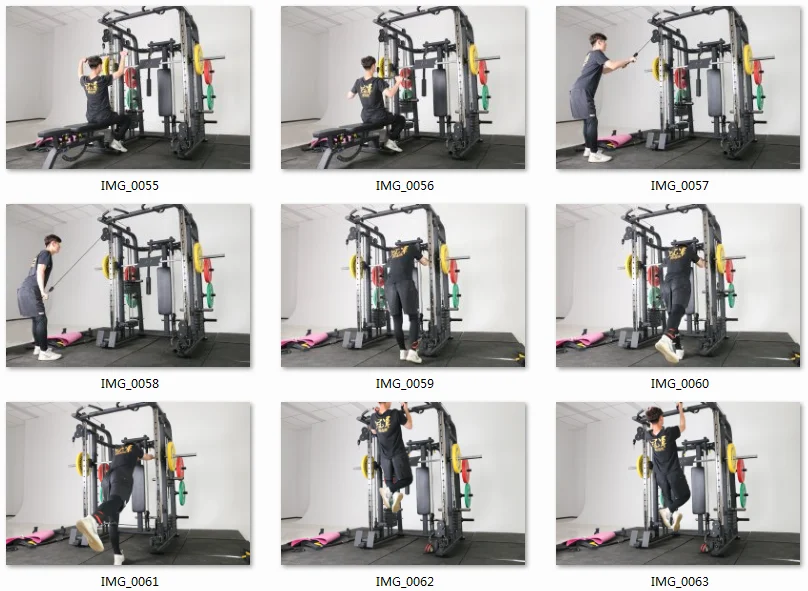 wholesale gym equipment Manufacturers Multi Function home use Smith Machine with Weight Stack Smith Machine