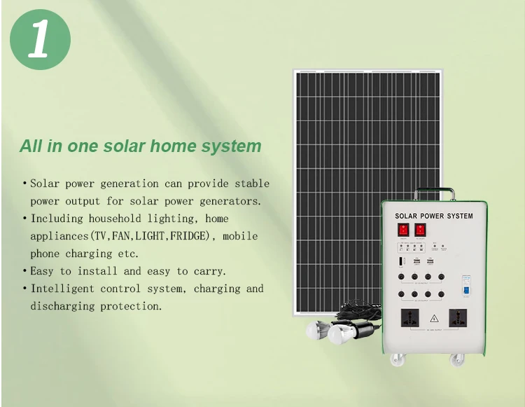 300w 500w 1000w 1500w complete set solar panel kit solar energy system with battery and dc port<
